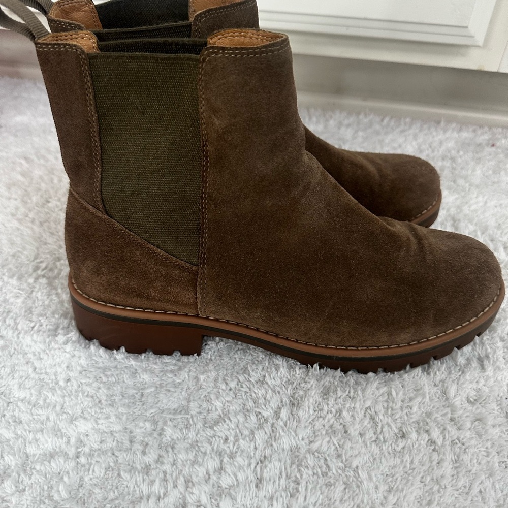 Brown Suede Ankle Boots